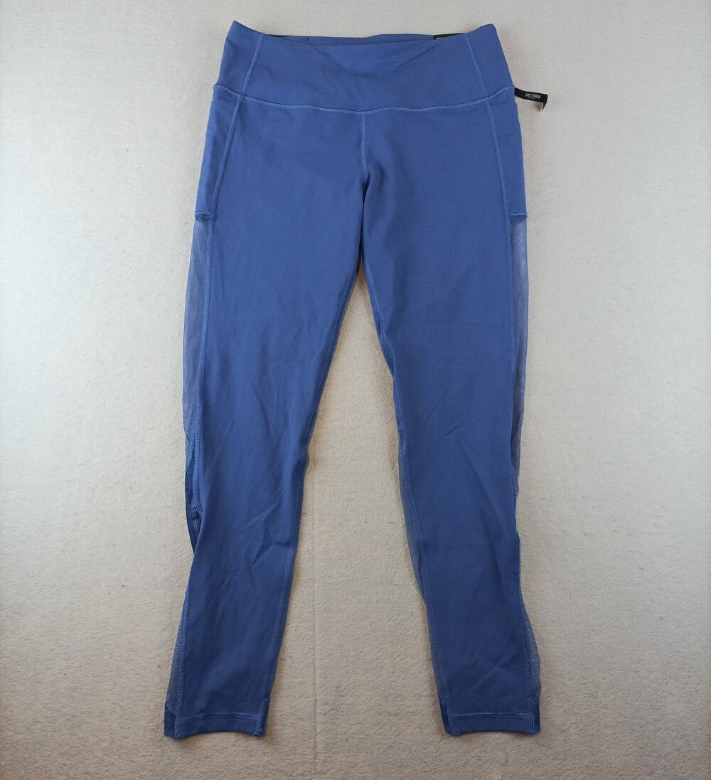 Victoria's Secret Sport Womens High Waisted Leggings Sz L Long Periwinkle Blue